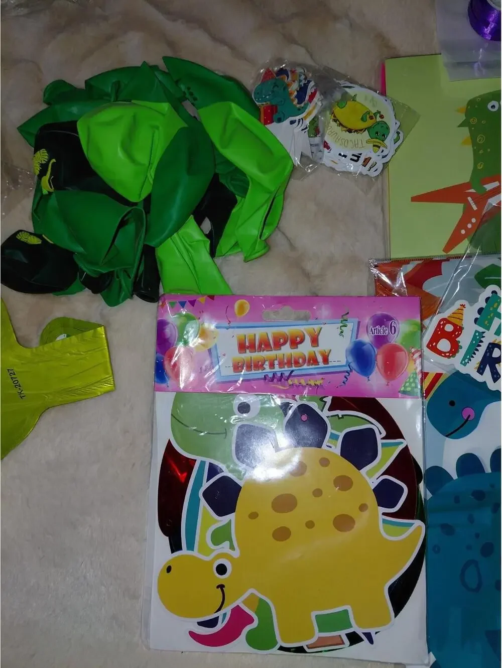 Dinosaur party supply pack birthday party